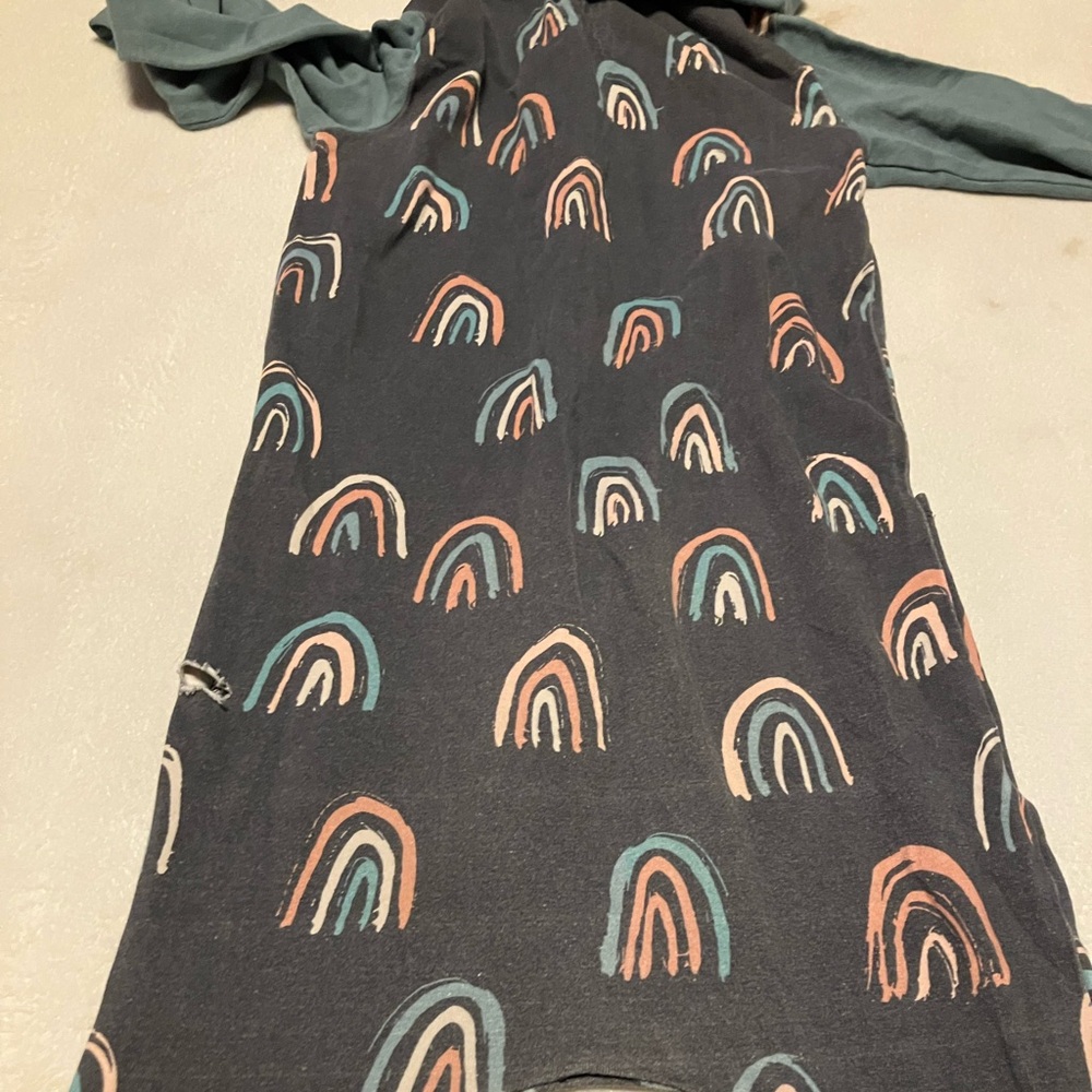 RAGS hooded Rainbow Romper - Picture 4 of 6